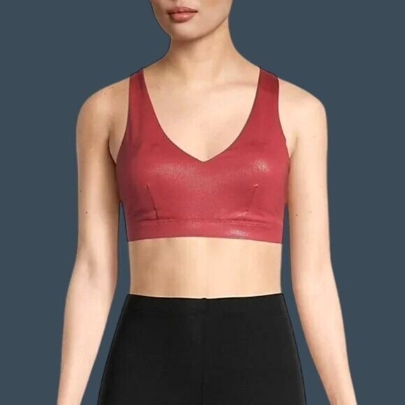 IDEOLOGY- WOMENS LINED PULL OVER CROSS BACK STRAPS SPORTS BRA SIZE X-SMALL-NWT - Picture 1 of 7